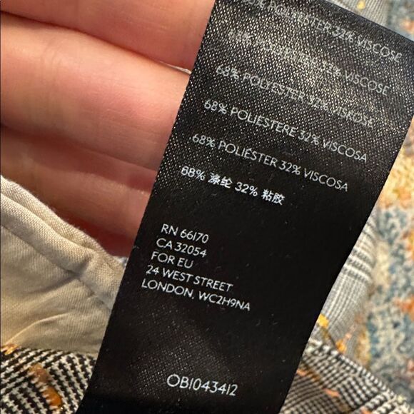 Anthropologie Roma Plaid Chenille Trousers 4 - Picture 8 of 8